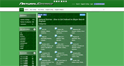 Desktop Screenshot of naturalentries.com